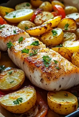 Portugiesischer Ofenfisch mit Kartoffeln