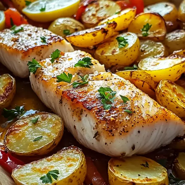 Portugiesischer Ofenfisch mit Kartoffeln