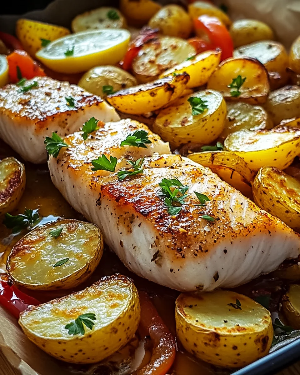 Portugiesischer Ofenfisch mit Kartoffeln