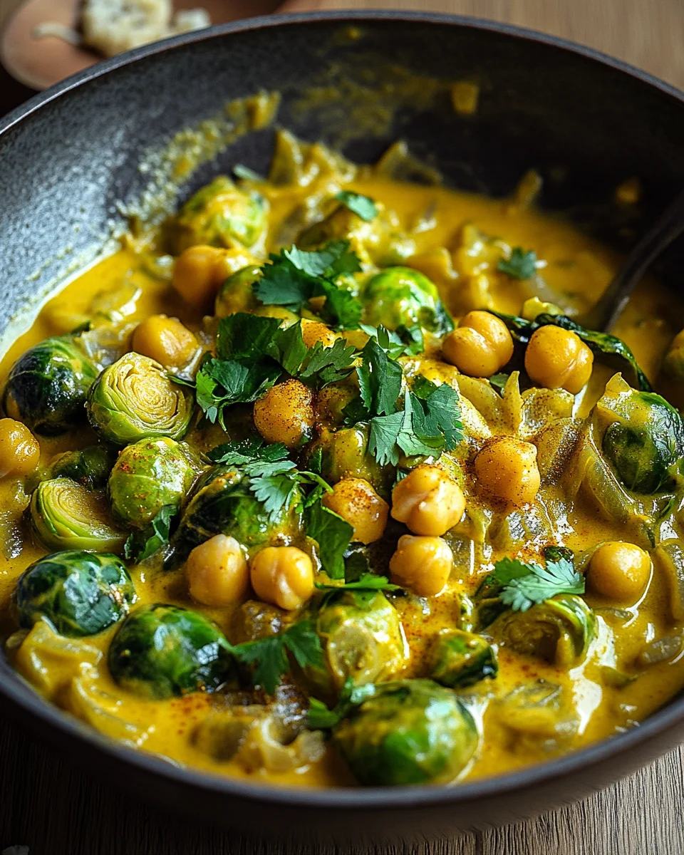 Rosenkohl-Curry mit Kichererbsen