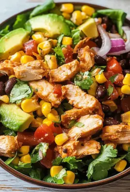 Schneller Southwest-Hähnchensalat