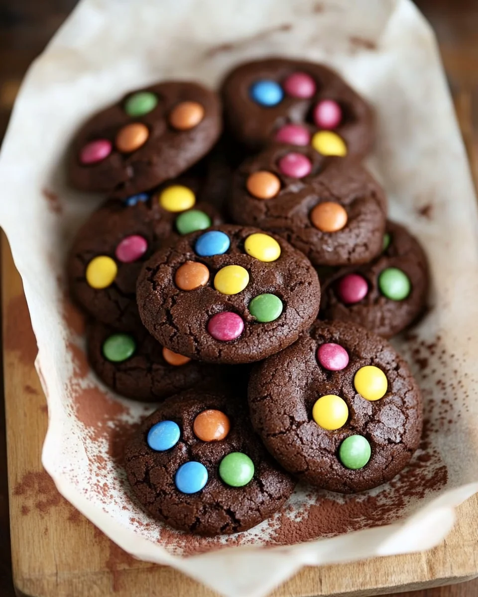Schokoladen Cookies mit Smarties