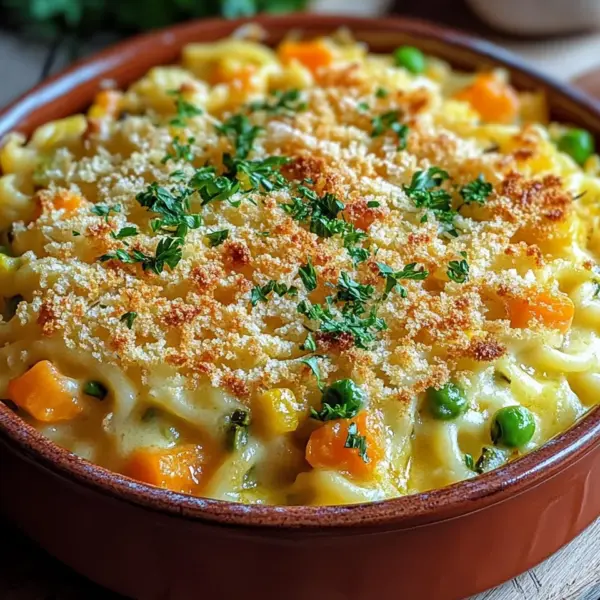 Spätzleauflauf mit Gemüse