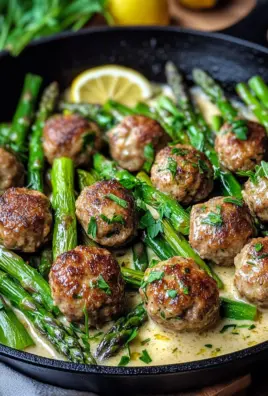 Spargelpfanne mit Frikadellen