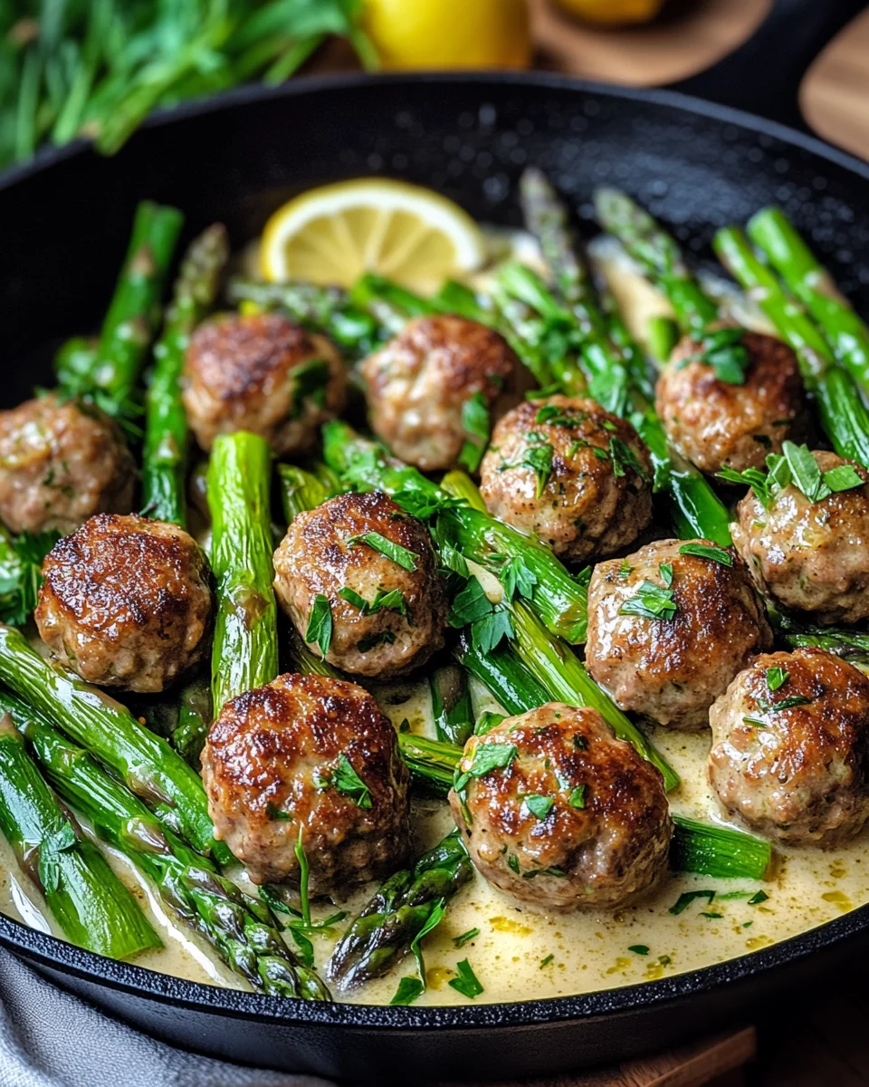 Spargelpfanne mit Frikadellen 27 Spargelpfanne mit Frikadellen