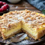 Streuselkuchen mit Pudding vom Blech