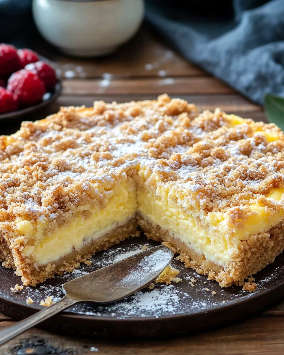 Streuselkuchen mit Pudding vom Blech 20 Streuselkuchen mit Pudding vom Blech