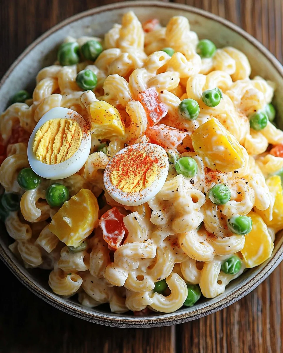 Teufelsei-Makkaroni-Salat