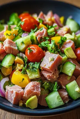 Thunfischsalat mit frischem Gemüse