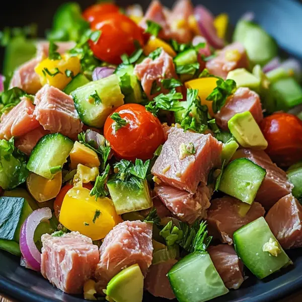 Thunfischsalat mit frischem Gemüse