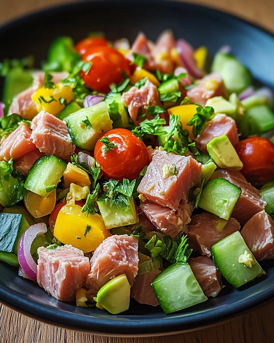 Thunfischsalat mit frischem Gem&uuml;se