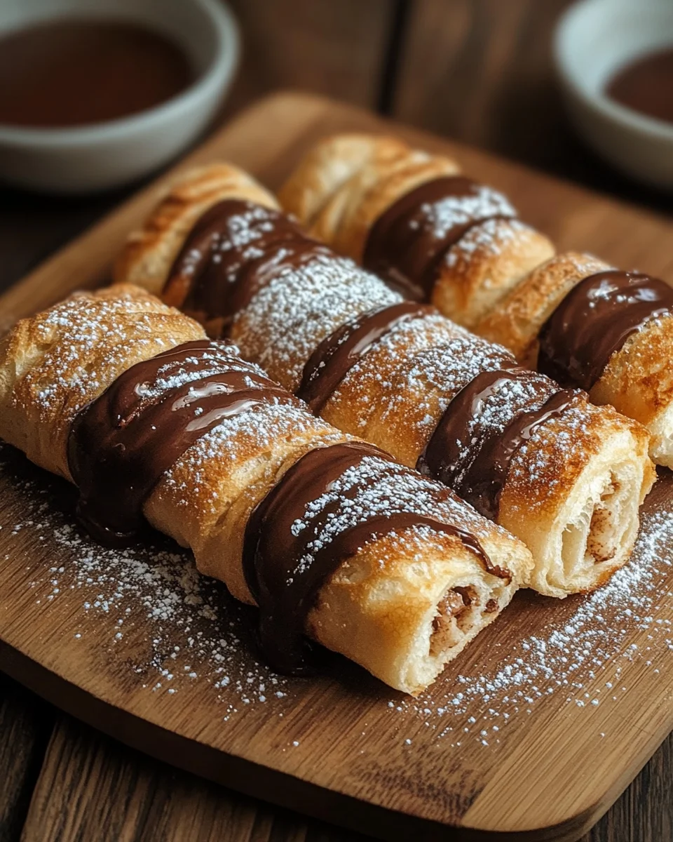 Toast Rolls mit Nutella und Zimt