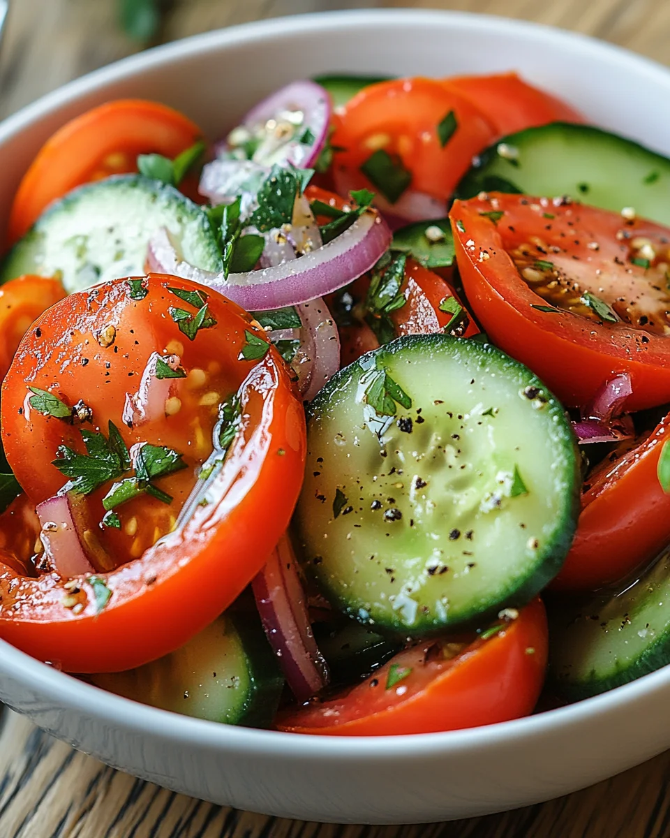 Tomaten-Gurken-Salat