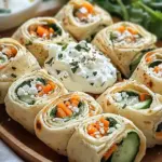 Tortilla-Rollen mit Feta