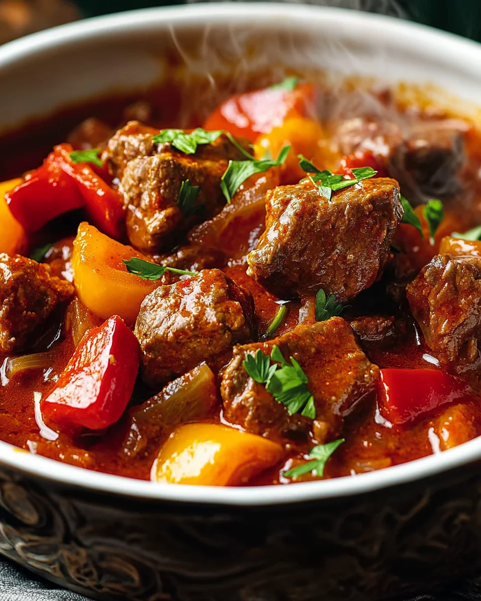Homepage 5 Ungarisches Paprika-Gulasch Rezept