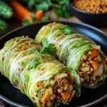 Vegane Kohlrouladen