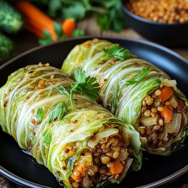Vegane Kohlrouladen