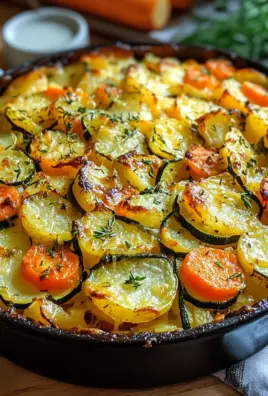 Vegetarischer Kartoffelauflauf mit Zucchini, Karotten und Zwiebeln 23 Vegetarischer Kartoffelauflauf mit Zucchini, Karotten und Zwiebeln