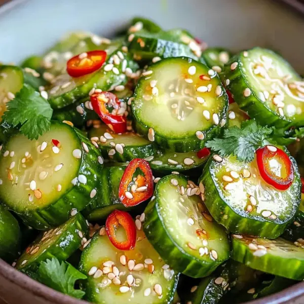 Würziger Asiatischer Gurkensalat