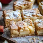Zimt Apfel Blondies mit Mandelkruste