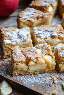 Zimt Apfel Blondies mit Mandelkruste