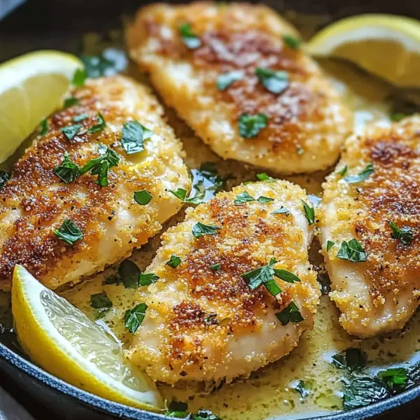 Zitronen Parmesan Pfannenhähnchen