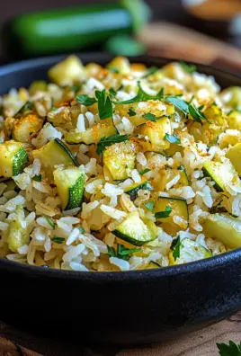 Zucchini-Reis-Pfanne