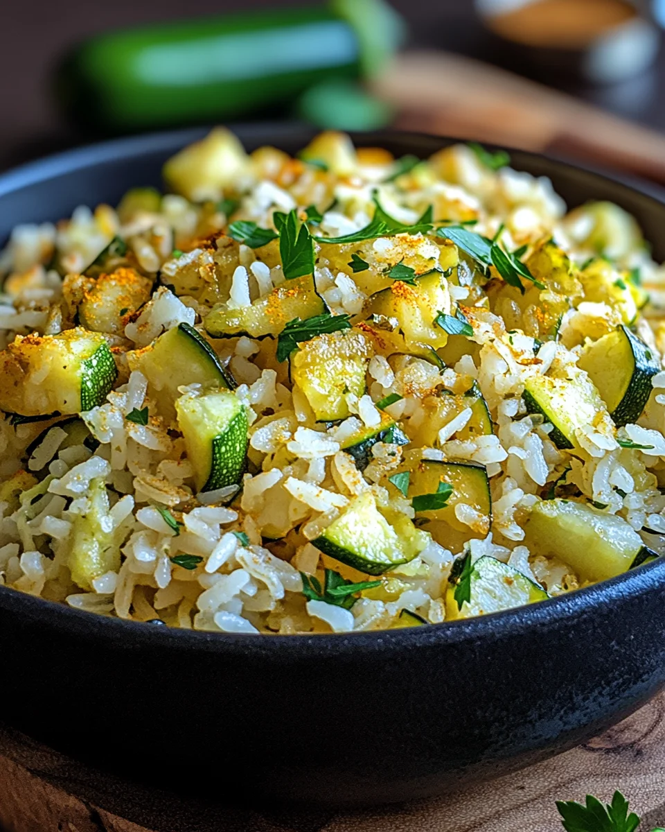 Zucchini-Reis-Pfanne