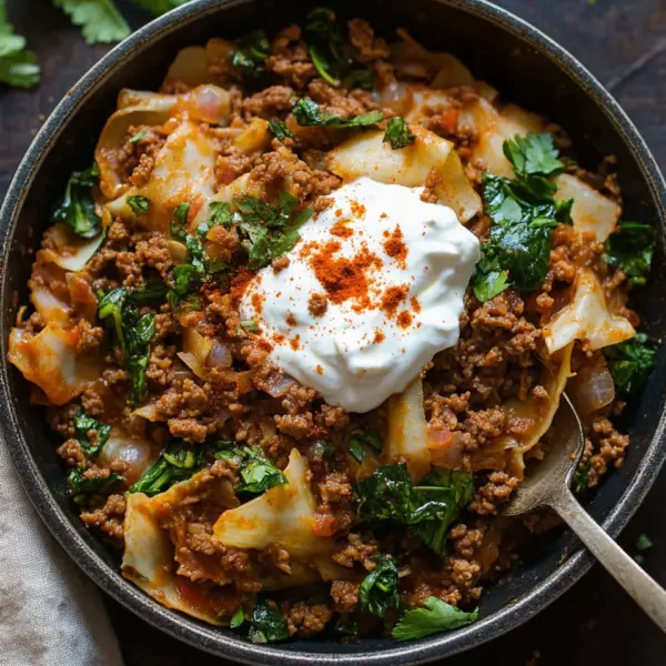 Bombastische Spitzkohl-Hackfleisch-Pfanne