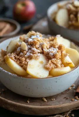Bratapfel-Crumble auf Zimtcreme