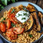 Bulgur with Tomatoes, Eggplant, and Yogurt