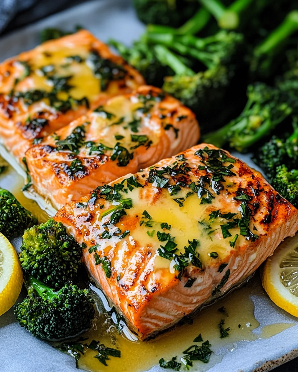 Buttergebackener Lachs mit Broccolini