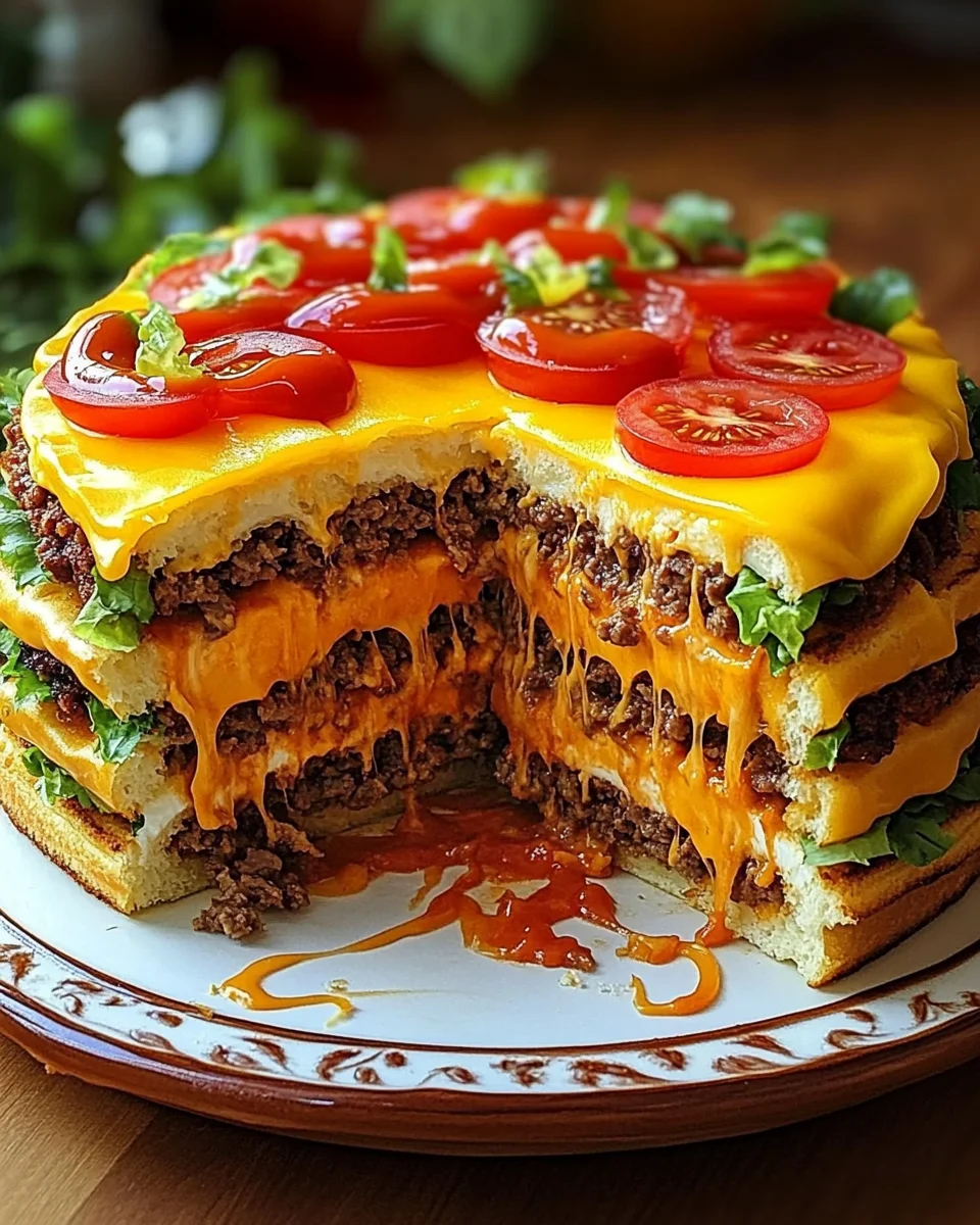Cheeseburger-Torte