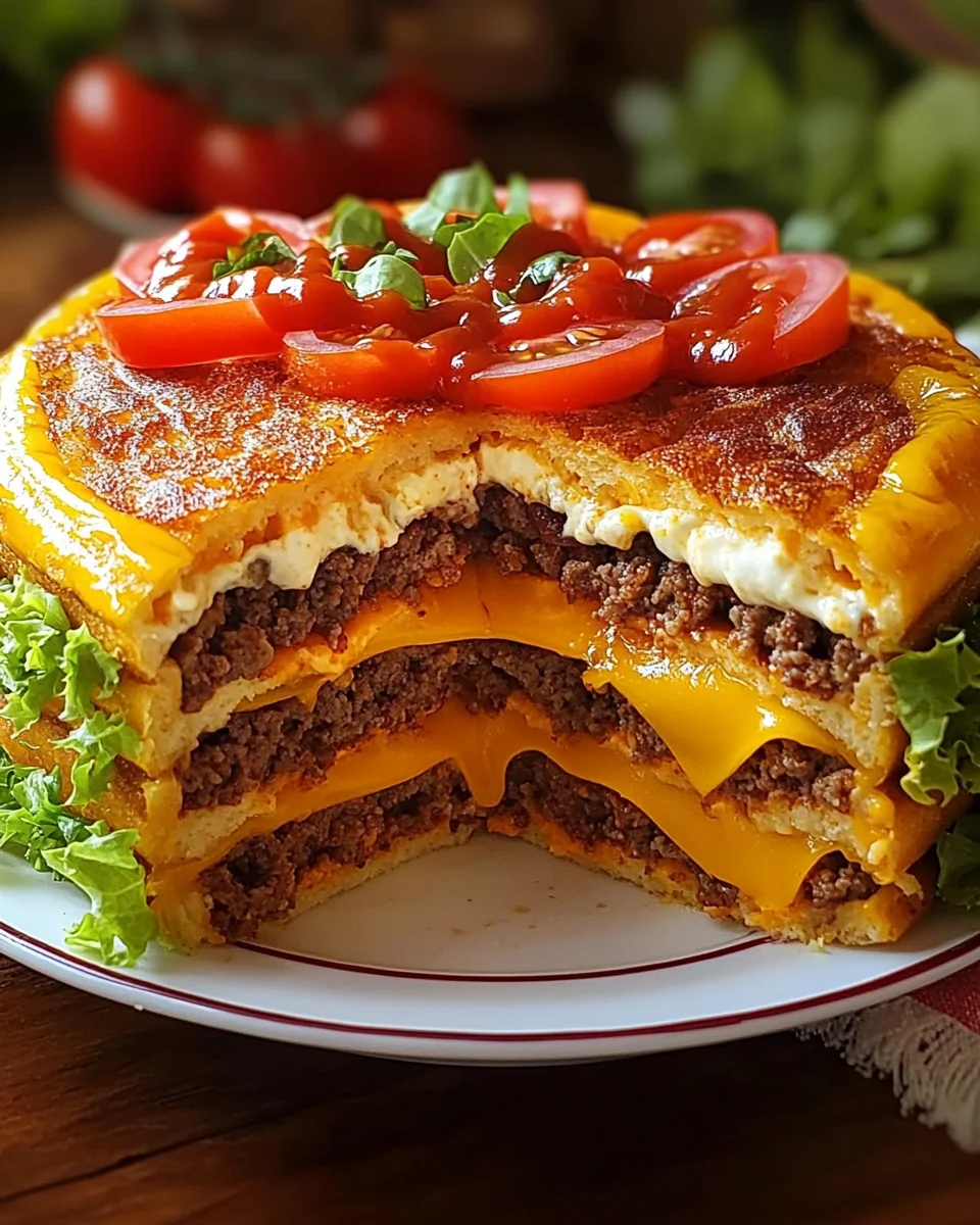 Cheeseburger-Torte