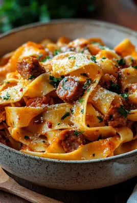 Cremige kalabrische Chili-Pappardelle mit Wurst und Fenchel 25 Cremige kalabrische Chili-Pappardelle mit Wurst und Fenchel