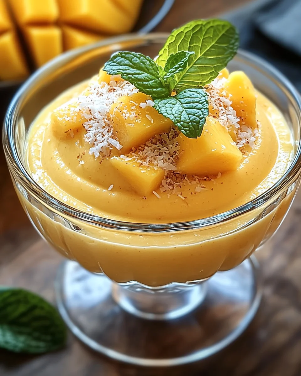 Cremige Mango-Mousse