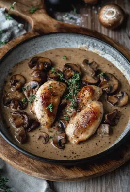 Cremiges Marsala-Hähnchen mit Balsamico Pilzen