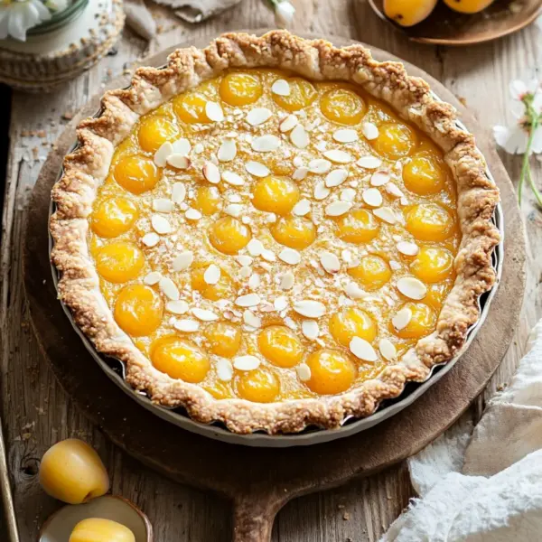 Elsässische Mirabellentarte mit Frangipane