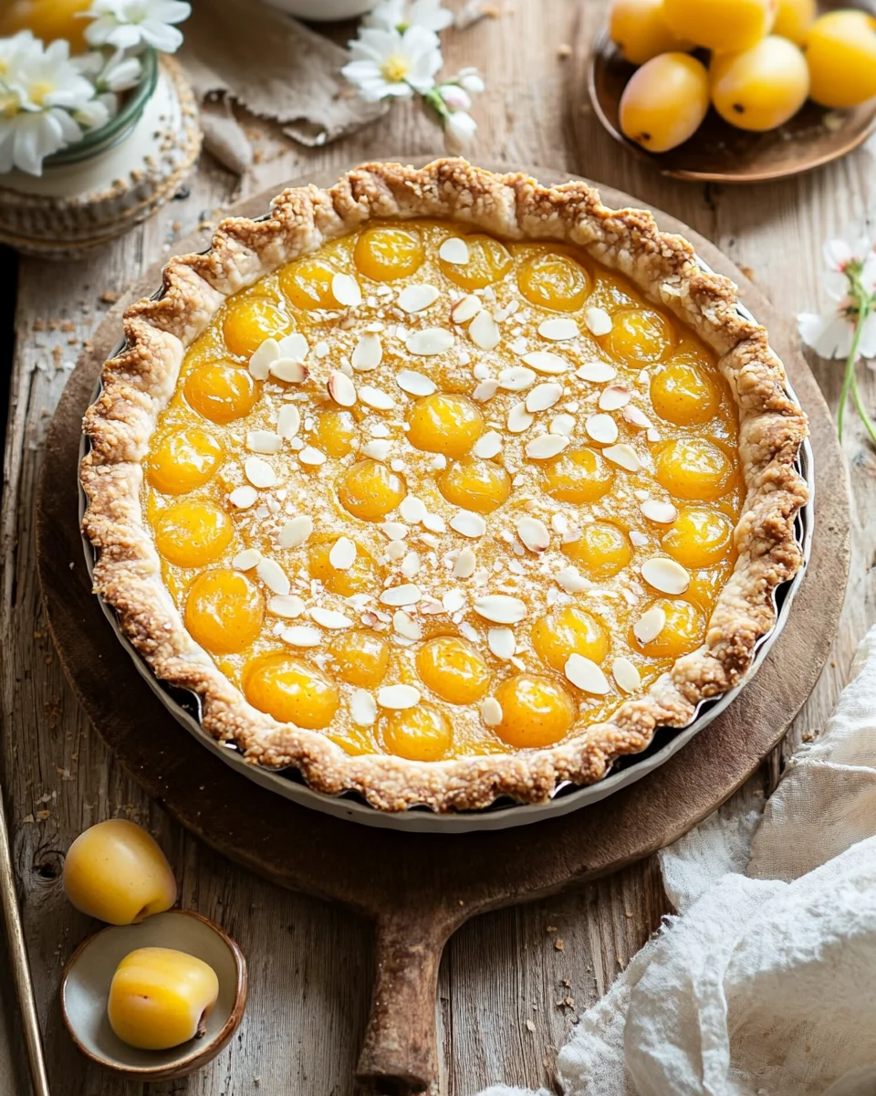 Els&auml;ssische Mirabellentarte mit Frangipane