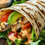 Gegrillter H&auml;hnchen Wrap mit Chipotle Mayo