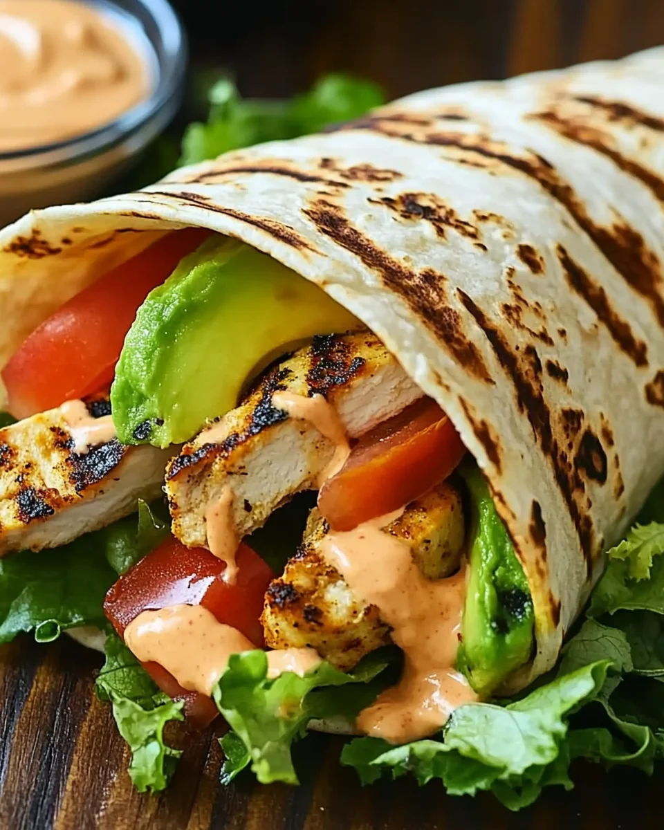 Gegrillter H&auml;hnchen Wrap mit Chipotle Mayo