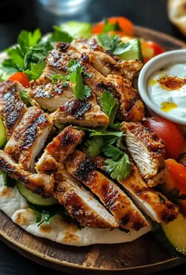 Geröstetes Hähnchen Shawarma Gyros