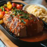 Hackbraten aus dem Backofen