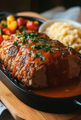 Hackbraten aus dem Backofen