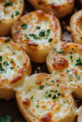 Käse Knoblauch Brot Häppchen