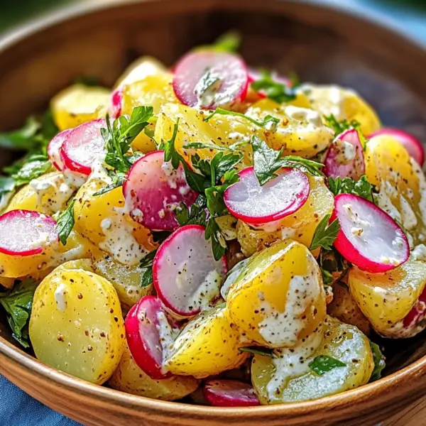 Kartoffelsalat mit Radieschen