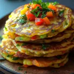 Keto Gem&uuml;se-Pfannkuchen