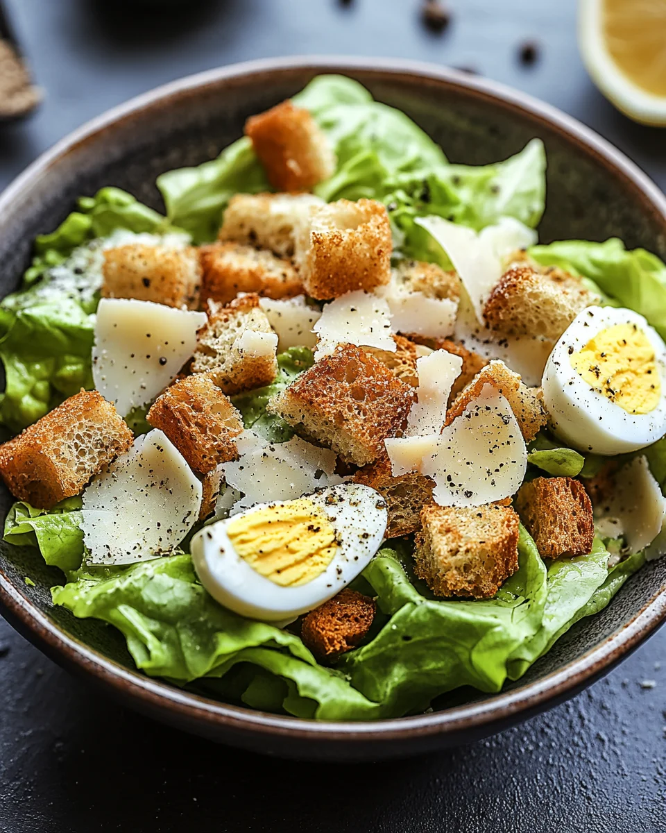 Knuspriger Caesar-Salat