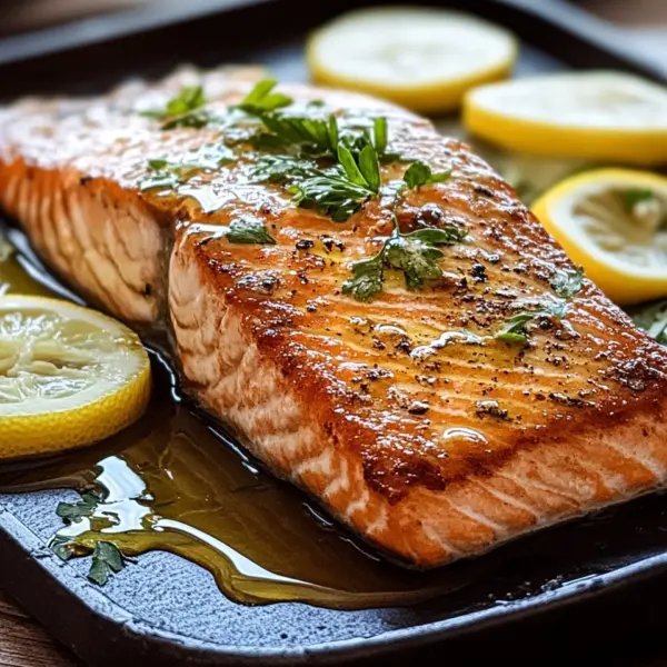 Köstliches und super saftiges Lachsfilet aus dem Ofen