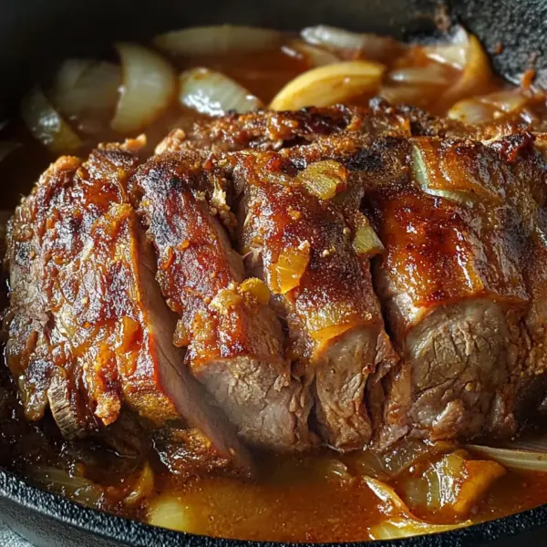 Räuberbraten Rezept, schmort im Ofen einfach vor sich hin!